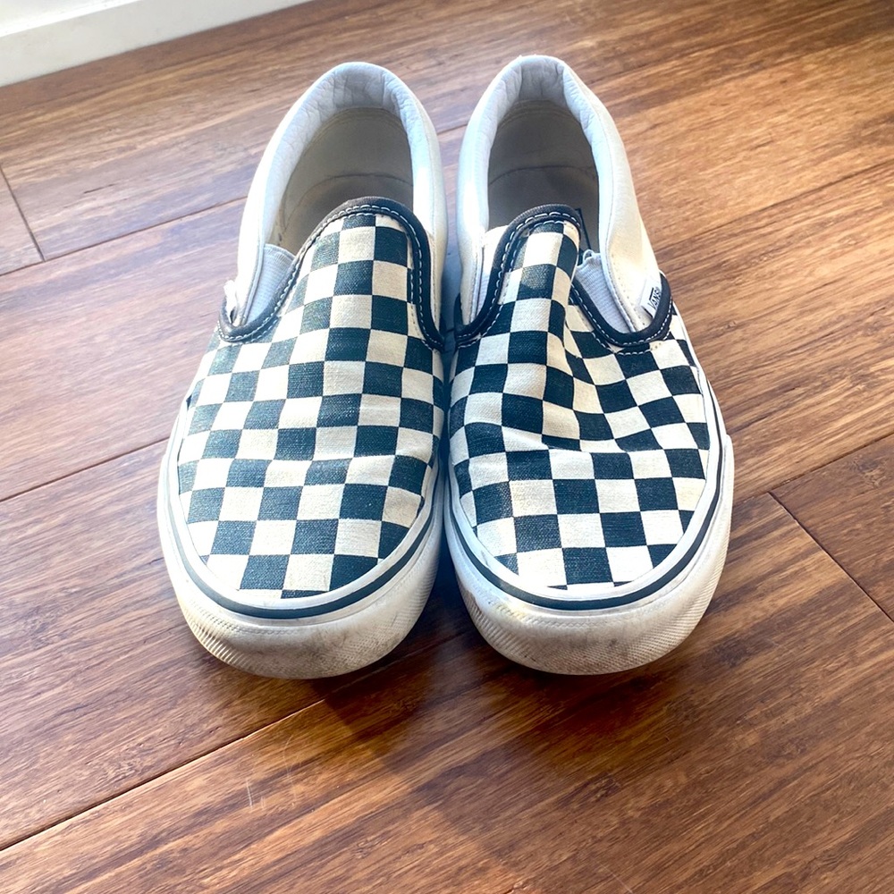 Black and white checkered vans